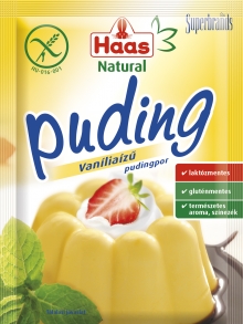 Haas Natural Vaníliaízű pudingpor 40g