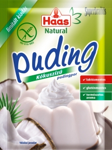 Haas Natural Kókuszízű pudingpor 